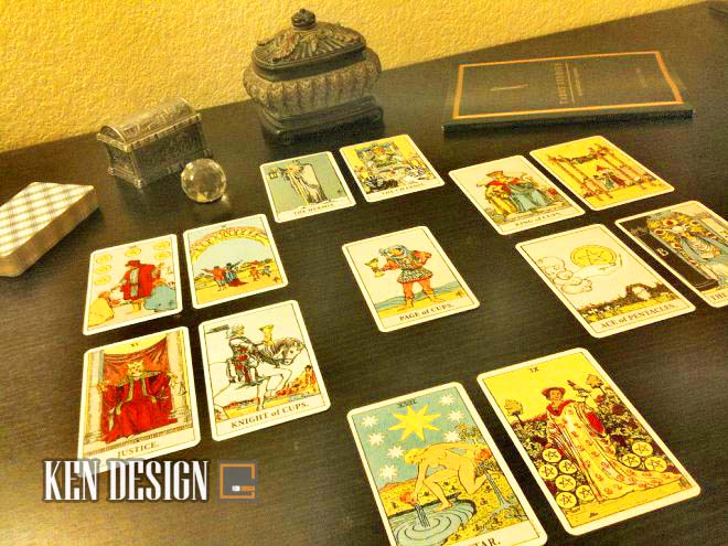 thiết kế quán cafe bói bài tarot